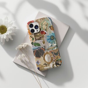 Vintage Collage Template Case for iPhone Case, Trendy Phone Case, Gift for Women, iPhone 15 14 13 12 11 Pro Max 8 Plus X, Retro Collage Case