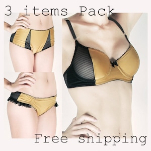 BRA & 2 PANTIES Christmas Gift Pack // Free Shipping image 1