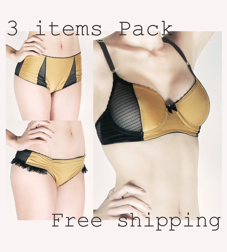 BRA & 2 PANTIES Christmas Gift Pack // Free Shipping image 1