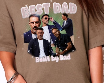 Gildan5000® Photo Dad Shirt Gift , Best Dad Ever Rap Tee, Personalized Father Shirt, Christmas Gift for Husband, Vintage Bootleg Style Tee