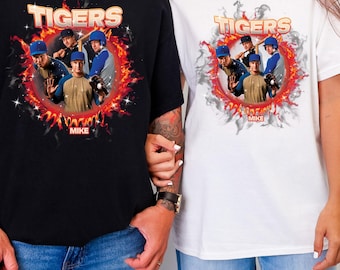 Personalized Bootleg Sports Shirt Gildan 5000®, Custom Photo Player Tee, Football Baseball Basketball Gift for Him, Vintage Fan Shirt