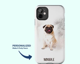 Custom Pet Phone Case Using Pet Photo + Name|Personalized Dog Phone Cover|Custom Dog Phone Case Custom Cat Phone Case|Gift for Pet Lovers
