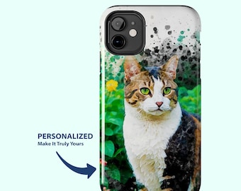 Custom Pet Phone Case Using Pet Photo + Name|Personalized Dog Phone Cover|Custom Dog Phone Case Custom Cat Phone Case|Gift for Pet Lovers