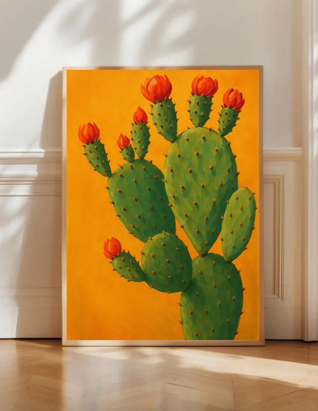 Vintage Prickly Pear Cactus Print, the Sonoran Desert Print Retro ...