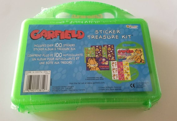 Vtg Sandylion Garfield Sticker Treasure Kit SEALED Sticker Album with Over 100 Stickers Odie Jon