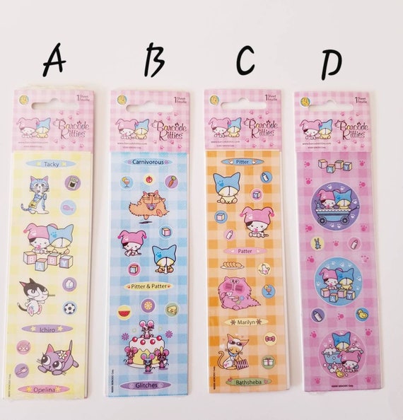 BARCODE KITTIES Theme Sandylion Stickers 1 strip **You Choose Design