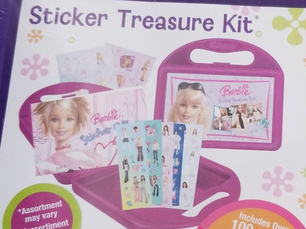 Vtg Sandylion Barbie Sticker Treasure Kit SEALED Sticker Album