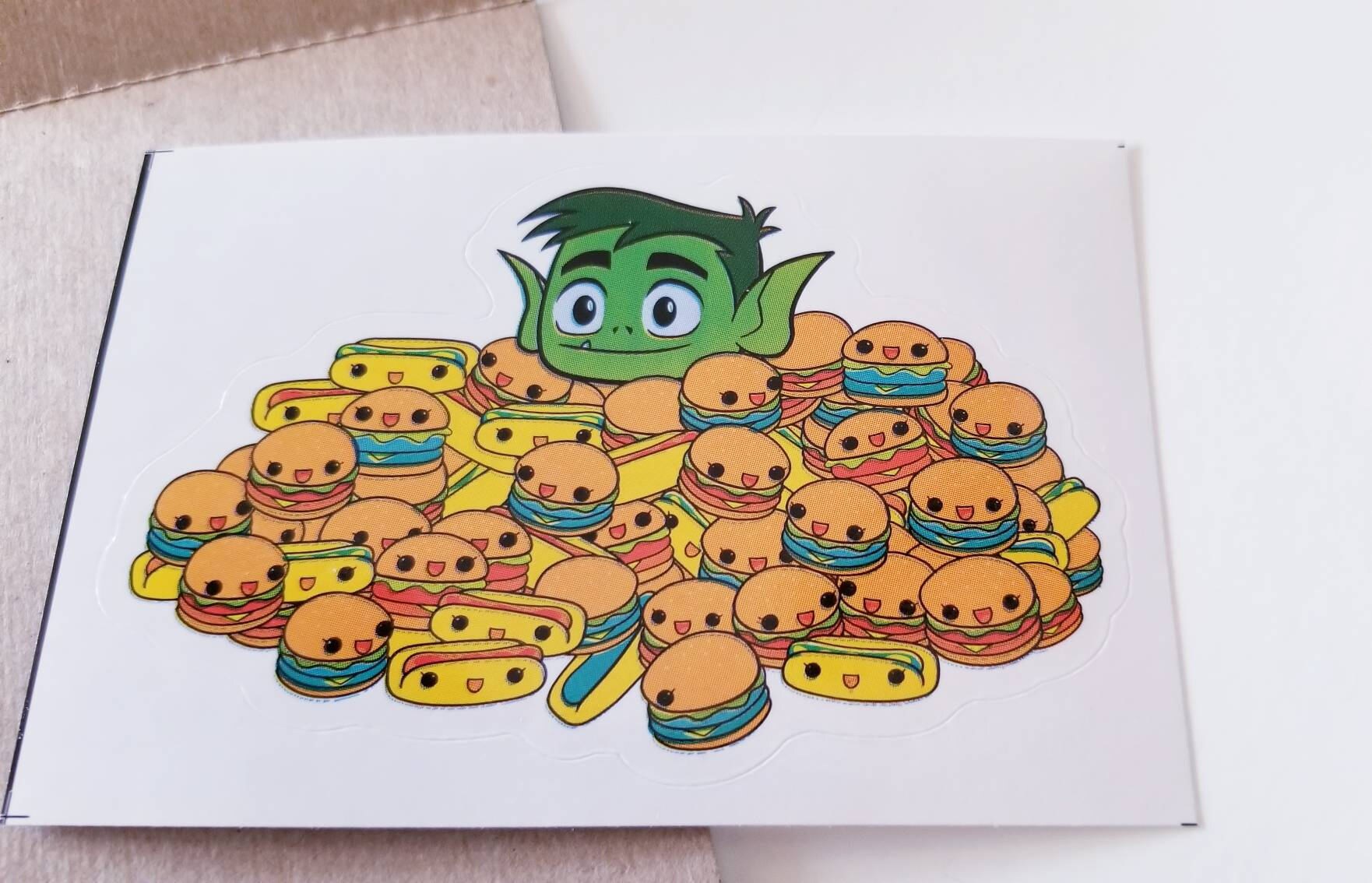 Teen Titans Go Beast Boy Sticker Cartoon Network Fast Food - Etsy Teen Titans Go Beast Boy Sticker Cartoon Network Fast Food - Etsy