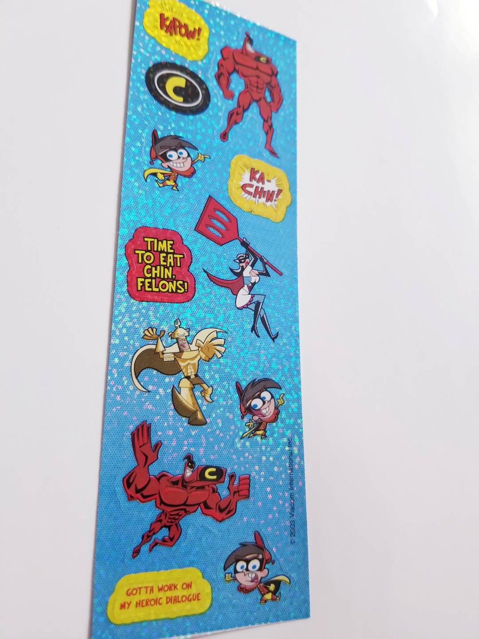 Nickelodeon The Fairly Odd Parents The Crimson Chin stickers Etsy