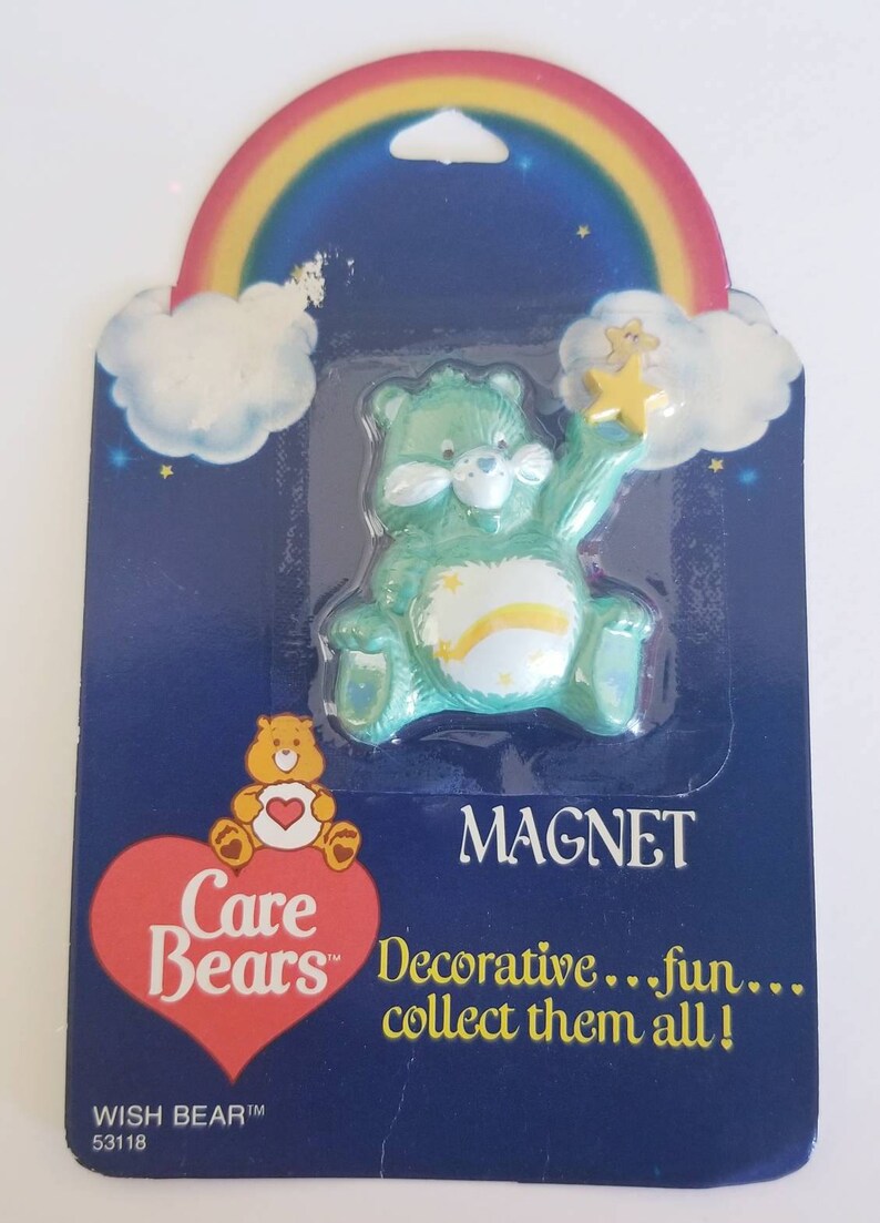 blue care bear with shooting star