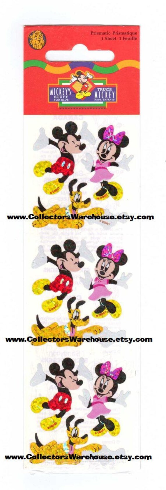 SANDYLION Sticker sezione PRISMATIC 90s DISNEY MICKEY M Adesivo Sticker album