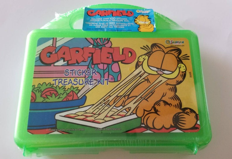 Vtg Sandylion Garfield Sticker Treasure Kit SEALED Sticker Album with Over 100 Stickers Odie Jon