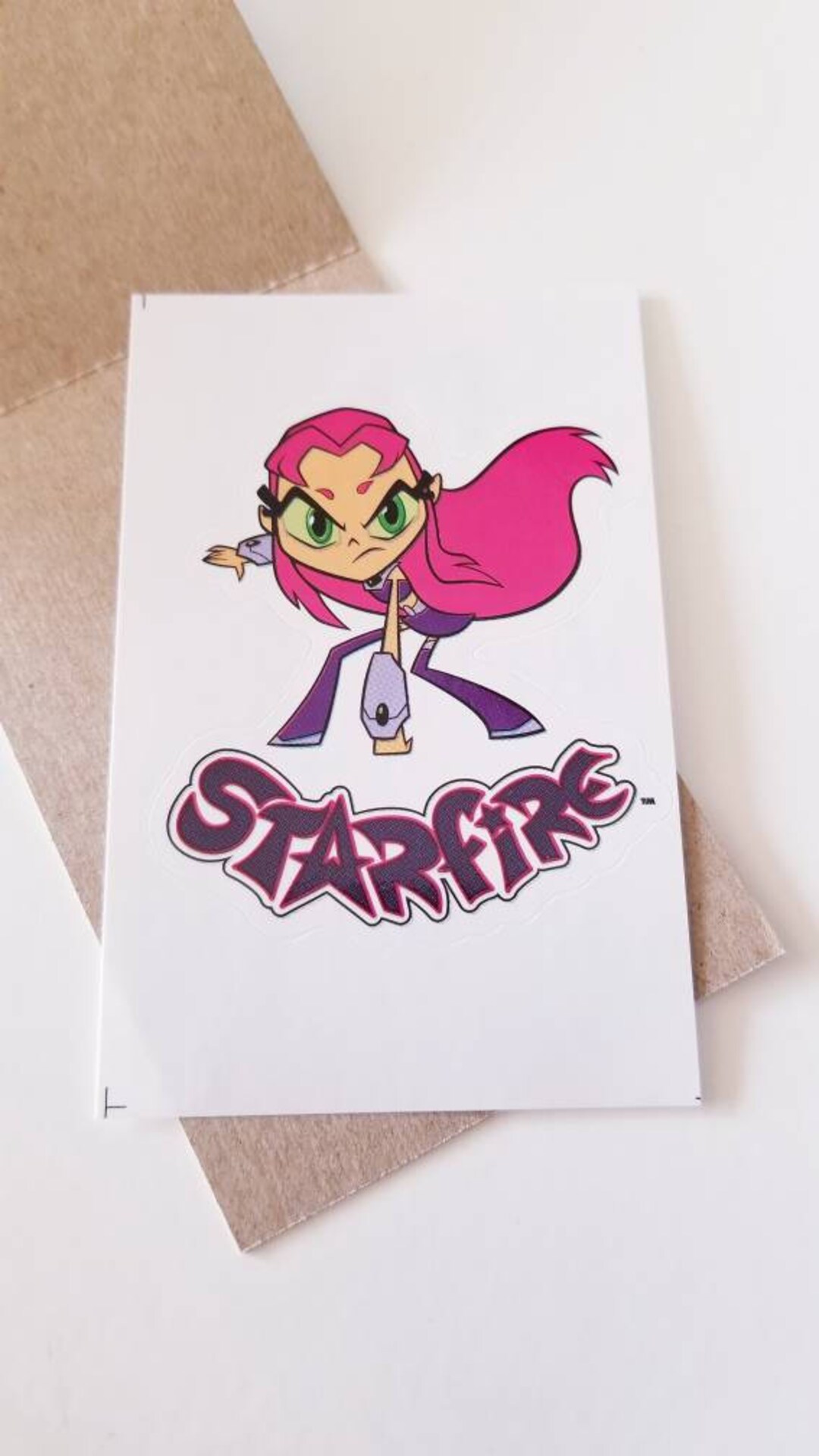 Teen Titans Go Starfire Sticker Cartoon Network Alien Vending - Etsy