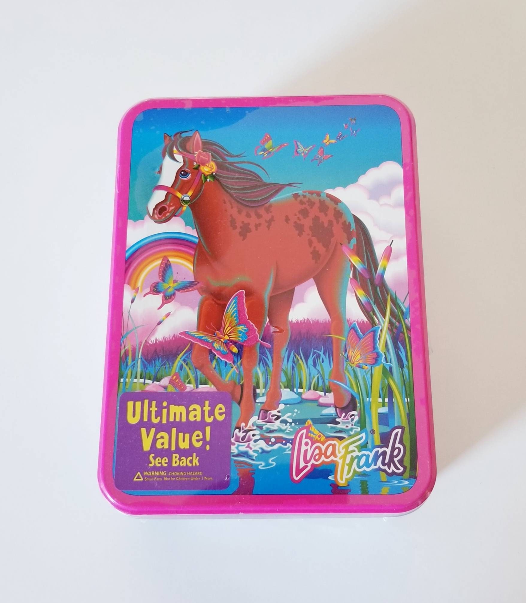 Vtg Lisa Frank SEALED Stationery Tin Rainbow Chaser Horse | Etsy