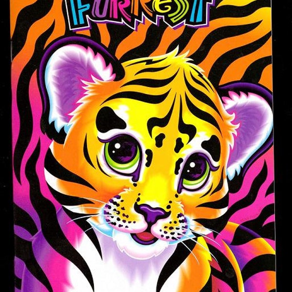 Lisa Frank My Sticker Collection Album Book Forrest the Tiger Cub