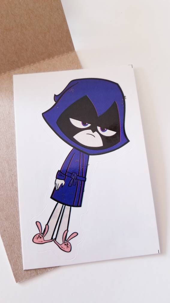 Teen Titans Go Lazy Raven Sticker Cartoon Network Vending - Etsy Denmark Teen Titans Go Lazy Raven Sticker Cartoon Network Vending - Etsy Denmark