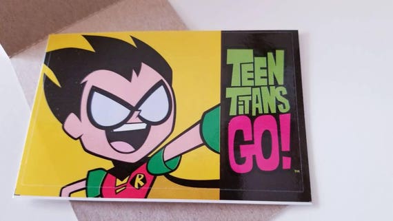 Teen Titans Go Robin Sticker Cartoon Network Logo Vending - Etsy Teen Titans Go Robin Sticker Cartoon Network Logo Vending - Etsy