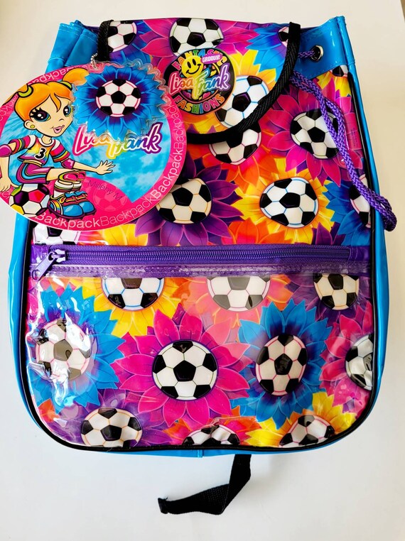 Vtg Lisa Frank NEW W/tags Soccer Flower Backpack Sports and - Etsy