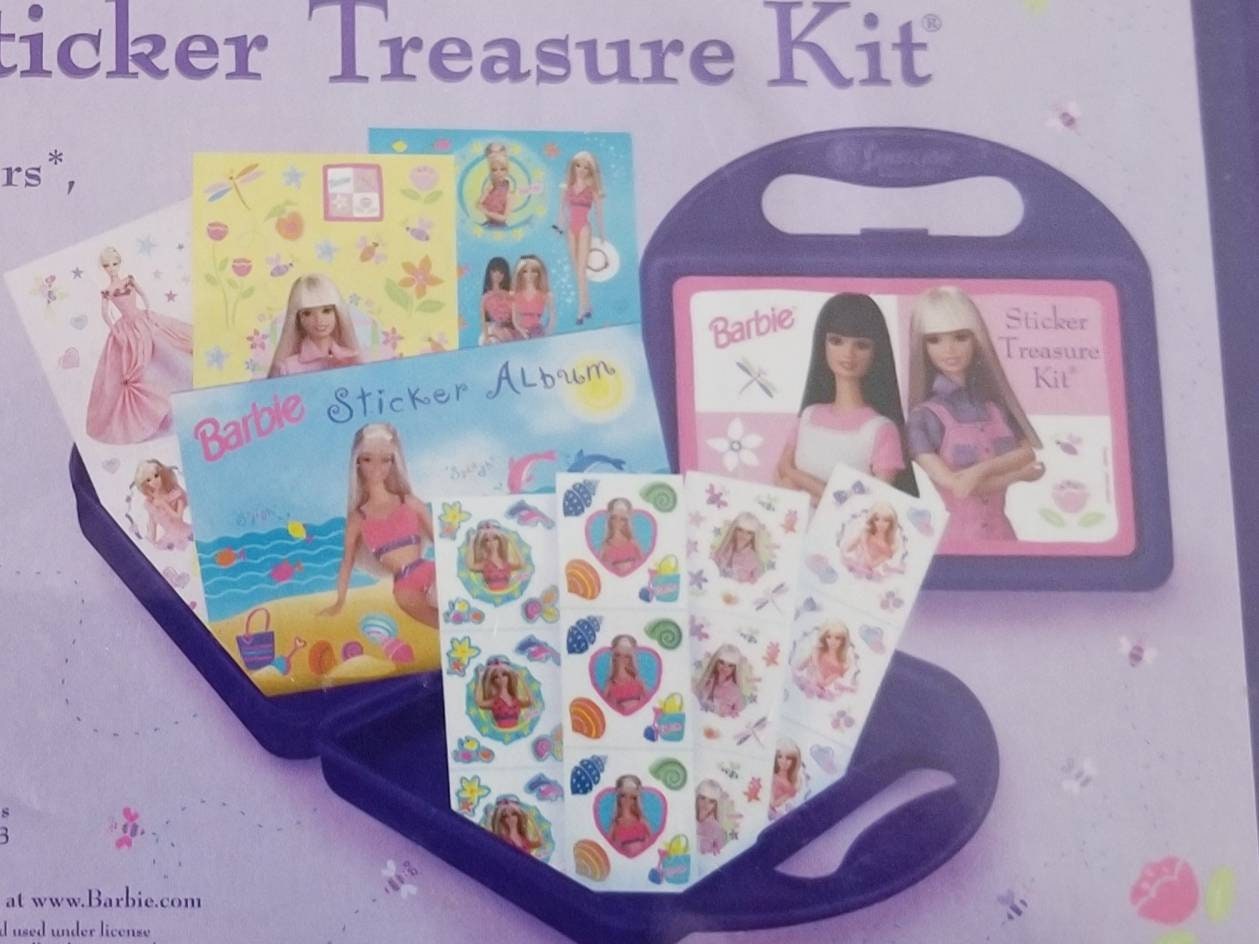 Vtg Sandylion Barbie Sticker Treasure Kit SEALED Sticker Album - Etsy