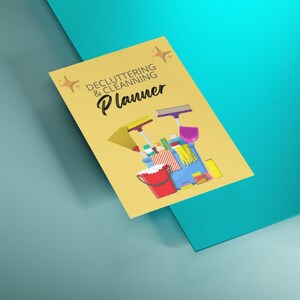Decluttering and Cleaning Planner Task Chart - Home Maintenance Organizer & Weekly Chores Tracker