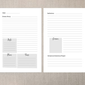 Dream Journal With Prompts for Recording and Reflecting on Sleeping ...