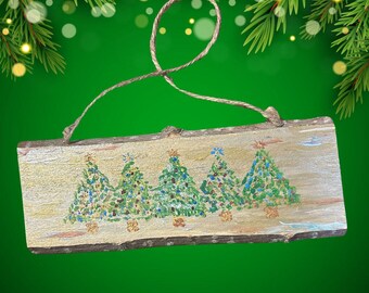 Hand-painted Christmas Wall Art