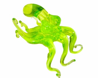 Octopus Shelf Sitter | Flamework Sculpture | Sea Life Glass Figurine | Home Decor | Housewarming Gift | Triple Passion | Made to Order