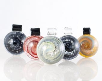 Pet Ash Pendant: Handmade Galaxy Glass - Choose Your Color