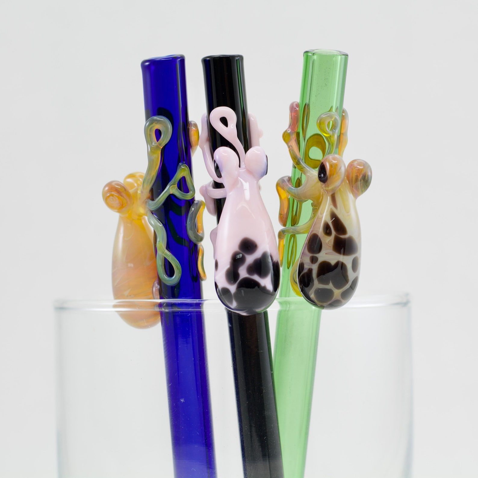 Octopus Cocktail Glass Straw Martini Straw Rocks Glass Etsy