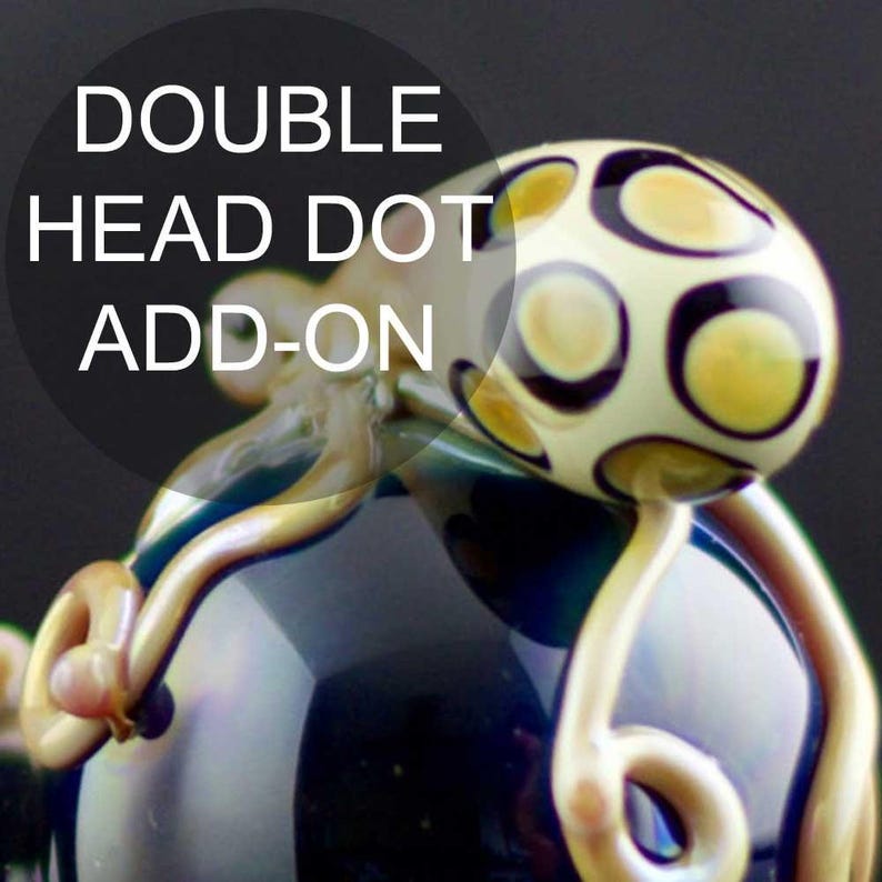 Double Head Dots Upgrade | Add-on to any FBG You Choose Octopus or Squid Purchase | Make it Your Own | Your Choice of Color | Made to Order image 1