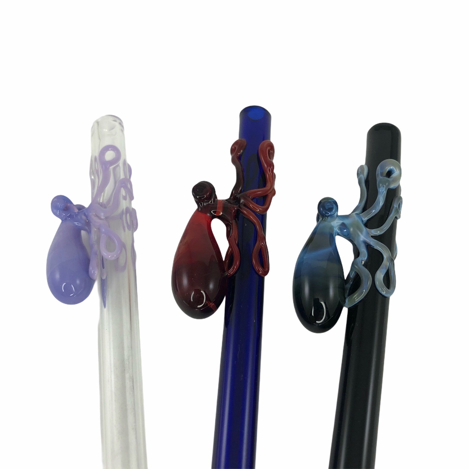 Octopus Cocktail Glass Straw Martini Straw Rocks Glass Etsy