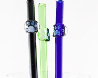 Paw Print Straw - You Choose the Color