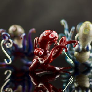 Octopus Ornament / Octopus Sculpture / Holiday Decor / Coastal Christmas / You Choose the Color / Made to Order