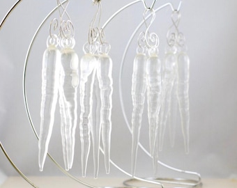 Set of 12 Icicle Ornaments