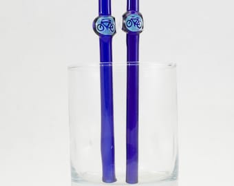 Bicycle Cocktail Straw - You Choose the Color