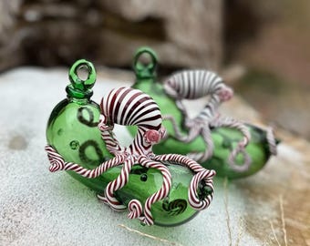Octopus Christmas Pickle Ornament