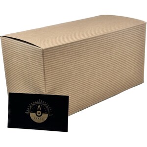 a cardboard box with a label on it