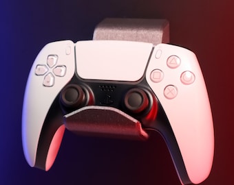 Sleek Wall-Mounted Game Controller Organizer: Dual Pack for Modern Gaming Setup