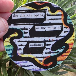 Blacking Poetry Sticker: Abstrakt konst, vattentät vinyldekal