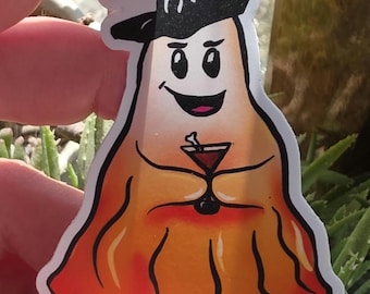 MARTINE THE GHOST Matte Vinyl Sticker