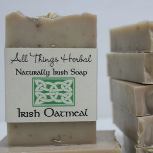 Handmade Irish Oatmeal Soap: All Natural, Honey Almond