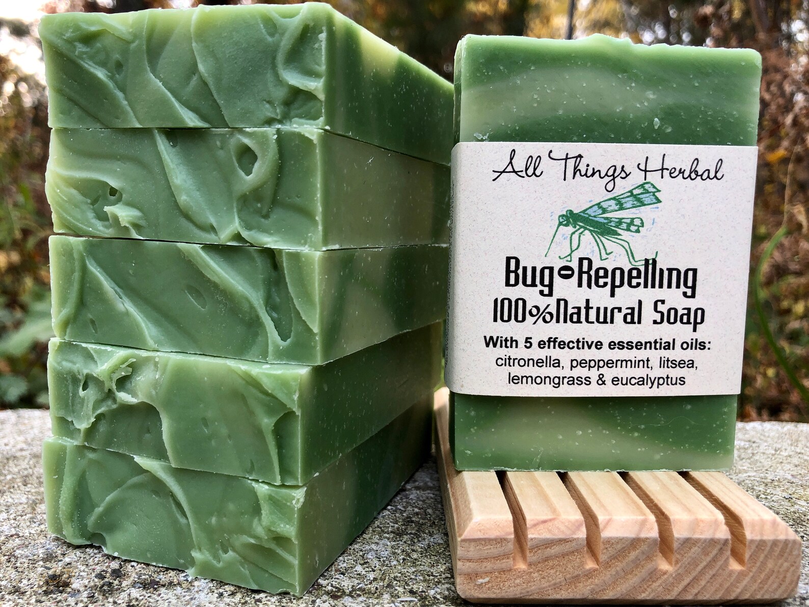 Bug Repelling Bar Soap 100 Natural Bug Defense Bug off Soap Etsy