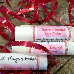 Cherry Almond Lip Balm - Soothing for the lips, Great Party Favors