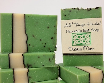 Dublin Mint Soap: All Natural Irish Bar Soap with Peppermint