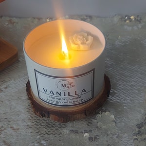 Vanilla organic soy candle