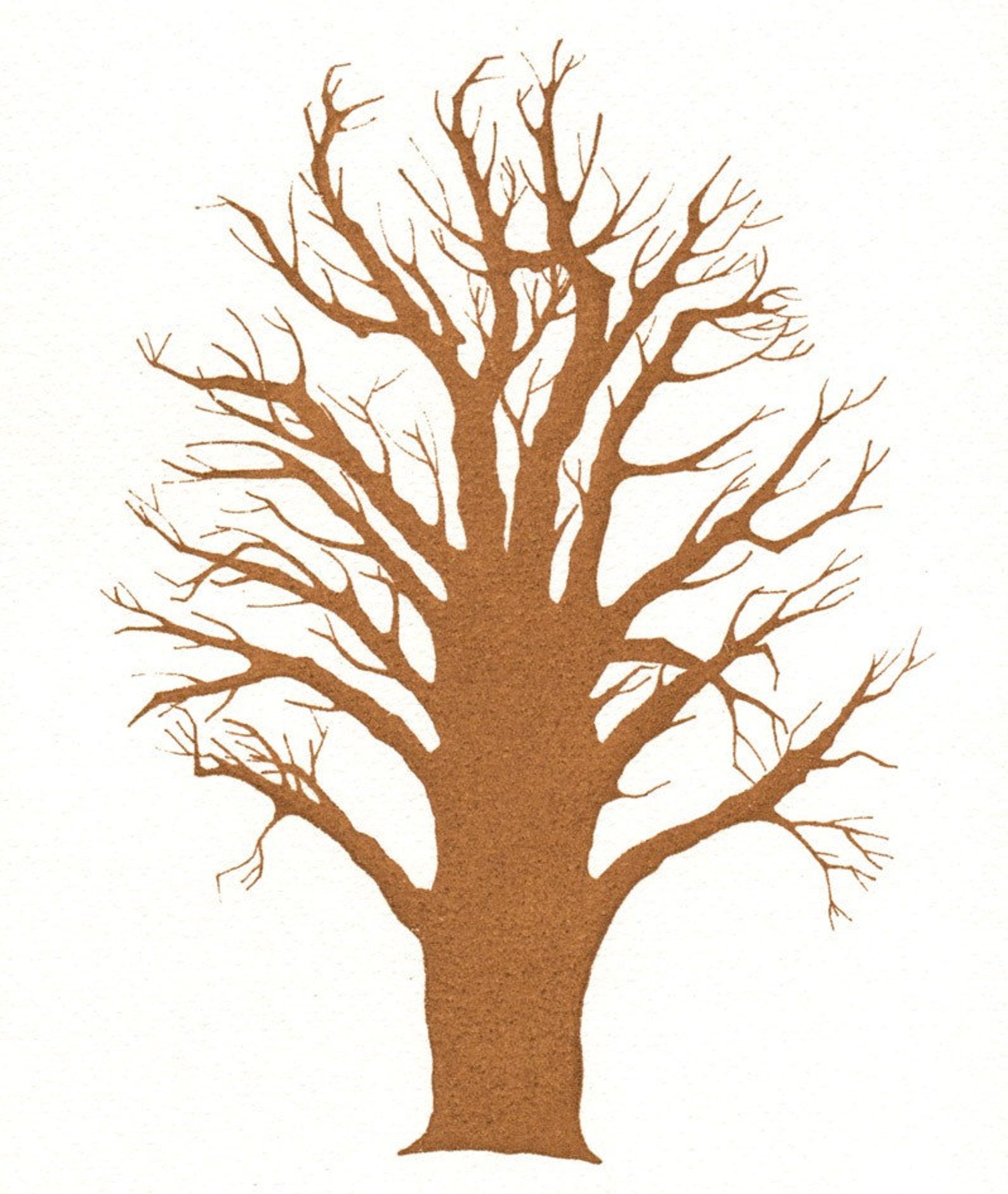 Wisdom Tree Original Art Screen Print Tree Art Home Decor Etsy