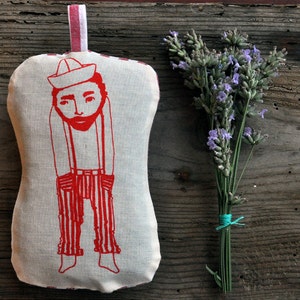 Le Solitaire / sachet lavender pillow / organic self homegrown lavender image 1