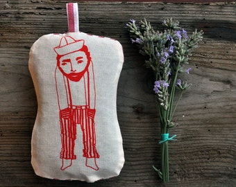 Le Solitaire / sachet lavender pillow  / organic self homegrown lavender