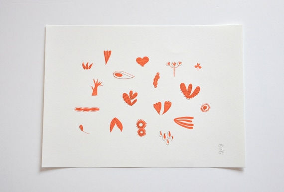 Serigrafia Sementes de Amor