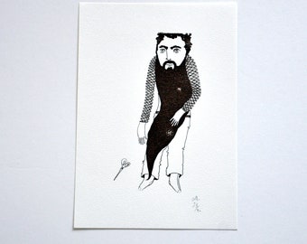 The Gardener   -  gocco screen print